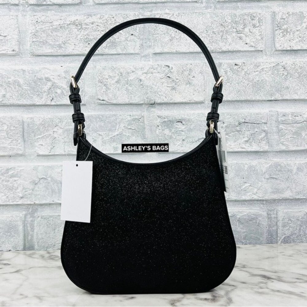 Kate Spade Glimmer Glitter Shoulder Bag In Black - Picture 4 of 12